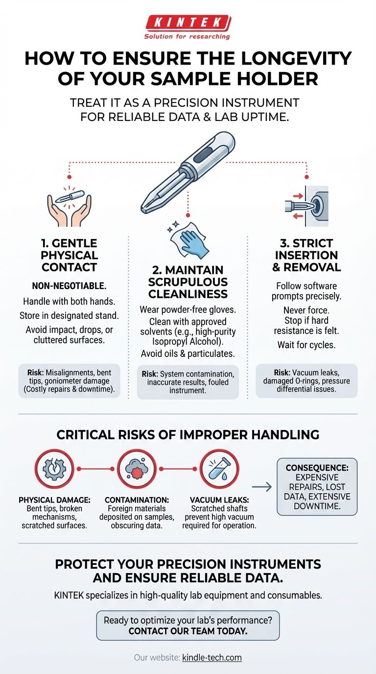 Comment manipuler un porte-échantillon pour garantir sa longévité ? Protégez votre investissement en laboratoire et l'intégrité de vos données Guide Visuel