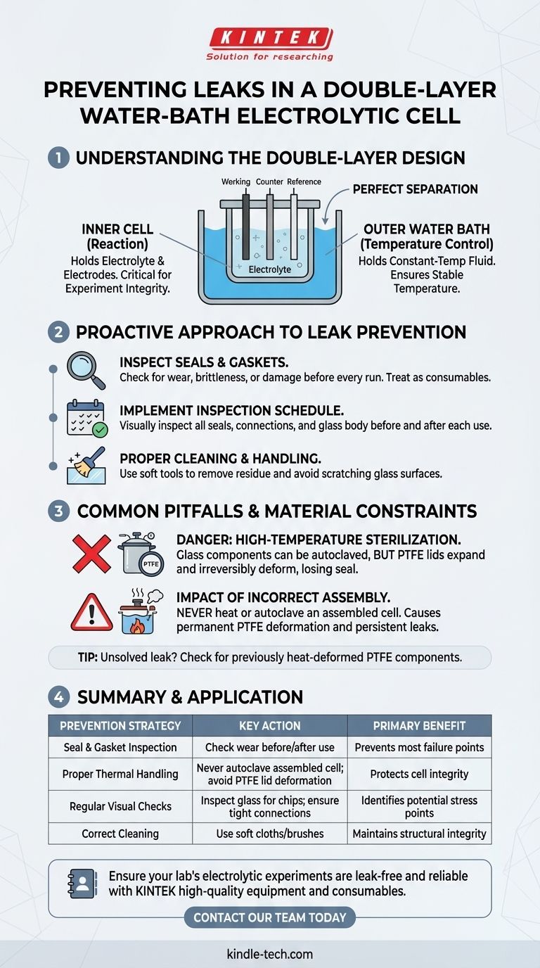 Como prevenir vazamentos de água e gás em uma célula eletrolítica de banho-maria de dupla camada? Um guia para manutenção proativa Guia Visual