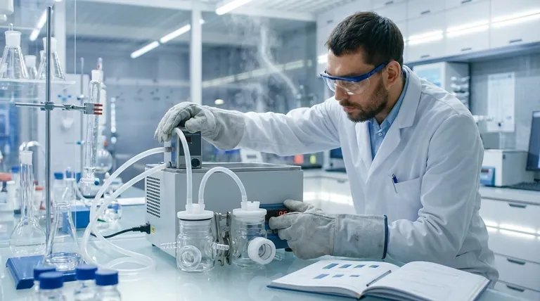 ما هي احتياطات السلامة اللازمة للتحكم في درجة الحرارة عند استخدام خلية تحليل كهربائي بحوض مائي مزدوج الطبقات؟ ضمان تجارب آمنة ودقيقة