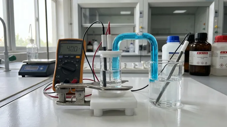電気化学実験における塩橋の機能は何ですか?継続的な反応のためにセルの中性を維持すること