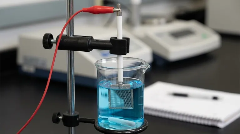 Quelle est la procédure d'immersion correcte pour une électrode en treillis de platine ? Assurez des données électrochimiques précises et fiables