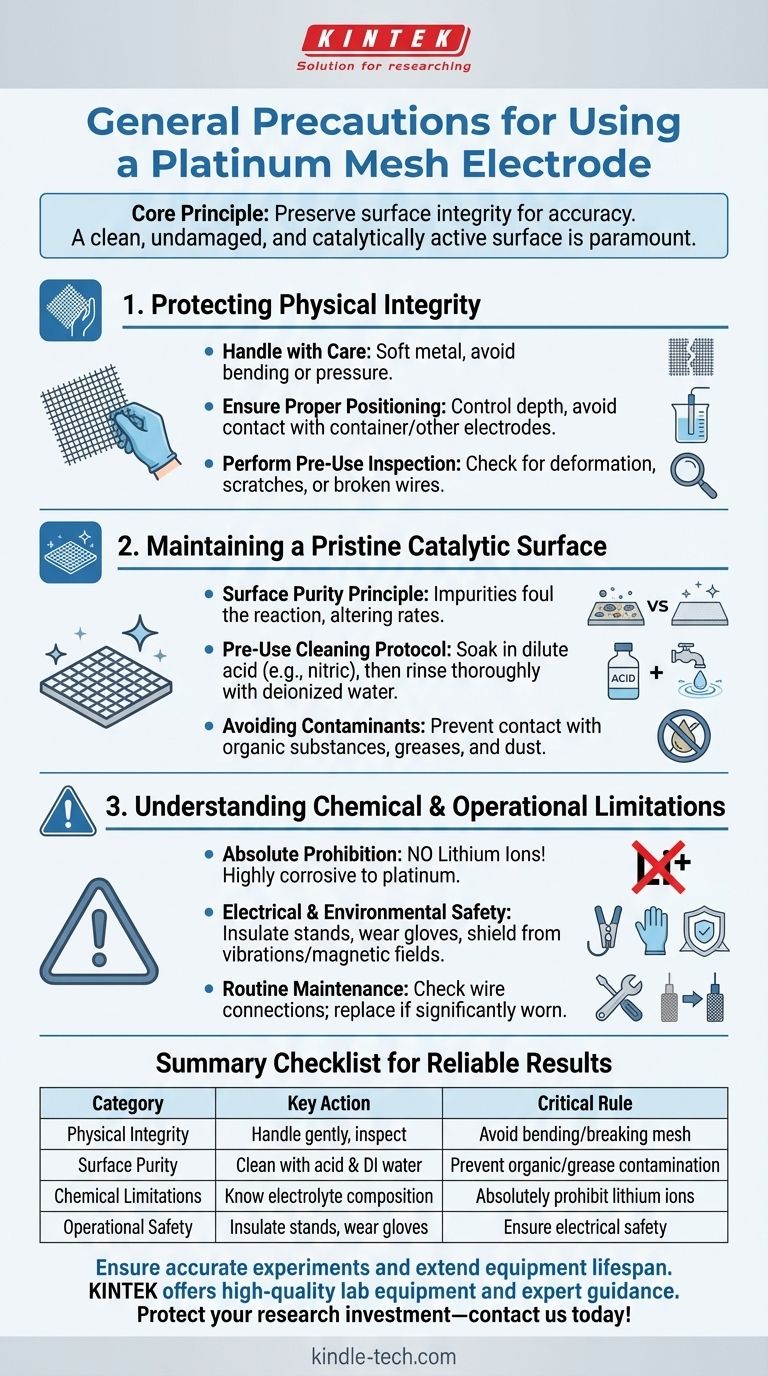 使用铂网电极的一般注意事项是什么？保护您的投资和数据完整性 图解指南