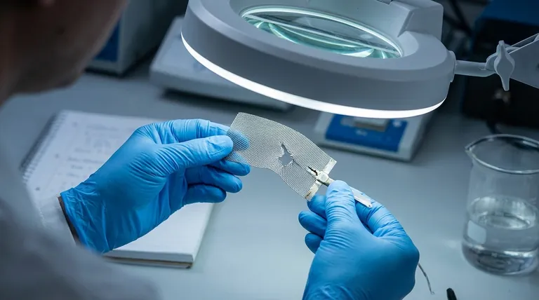 백금 메쉬 전극의 모양이 변형되거나 균열이 발생하면 어떻게 해야 합니까? 데이터 보호를 위해 즉시 사용을 중단하십시오