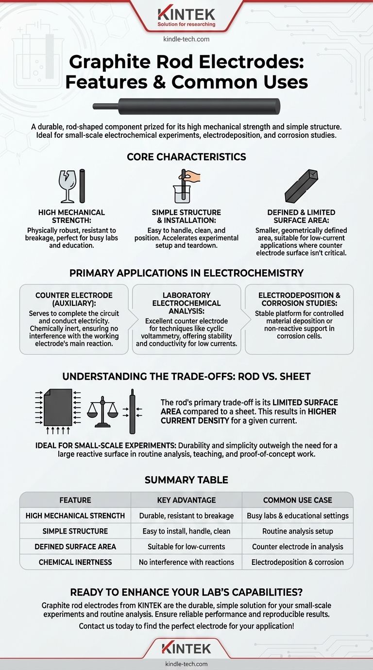 흑연 막대 전극의 특징과 일반적인 용도는 무엇입니까? 내구성 있고 간단한 전기화학 가이드 시각적 가이드