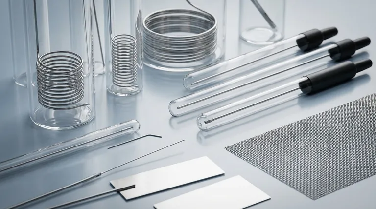 白金ワイヤー電極とロッド電極の標準仕様は何ですか？実験に適したフォームファクターを選択する