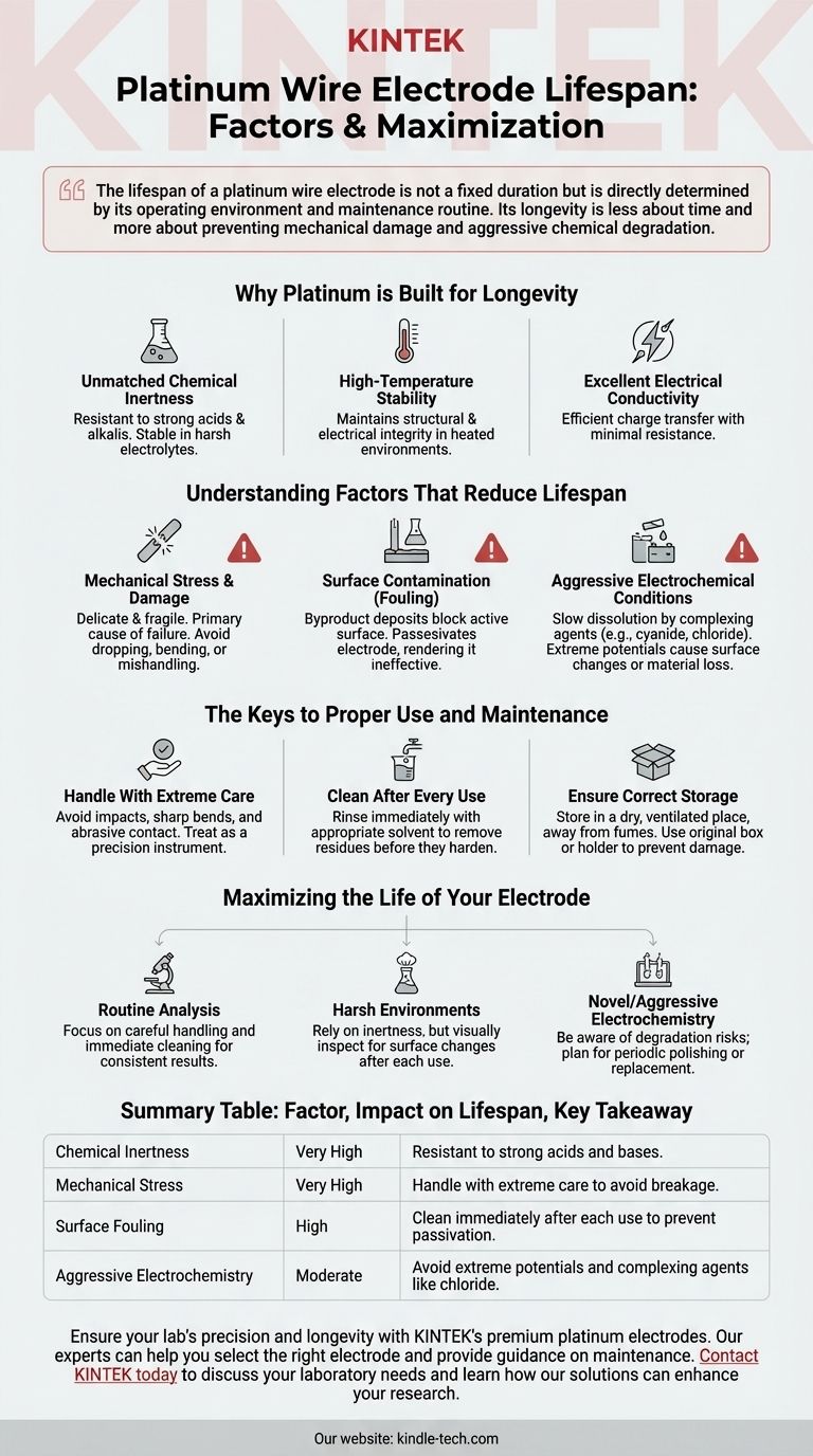 Qual è la durata prevista di un elettrodo a filo/barra di platino? Massimizza le prestazioni con una cura adeguata Guida Visiva