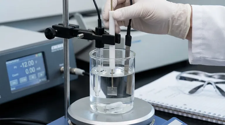 Comment installer une électrode en fil/tige de platine ? Assurer des mesures électrochimiques précises