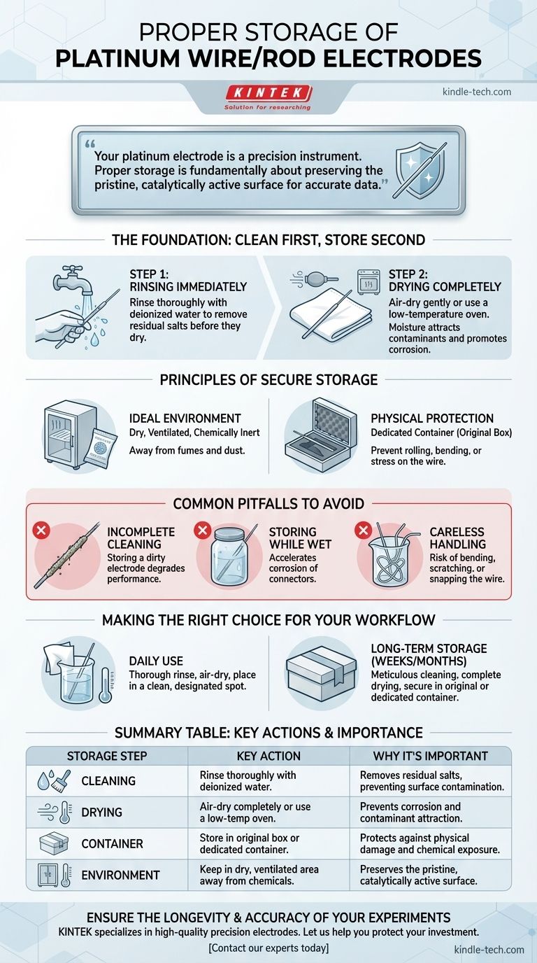 铂丝/铂棒电极应如何存放？保护您的投资并确保数据准确性 图解指南