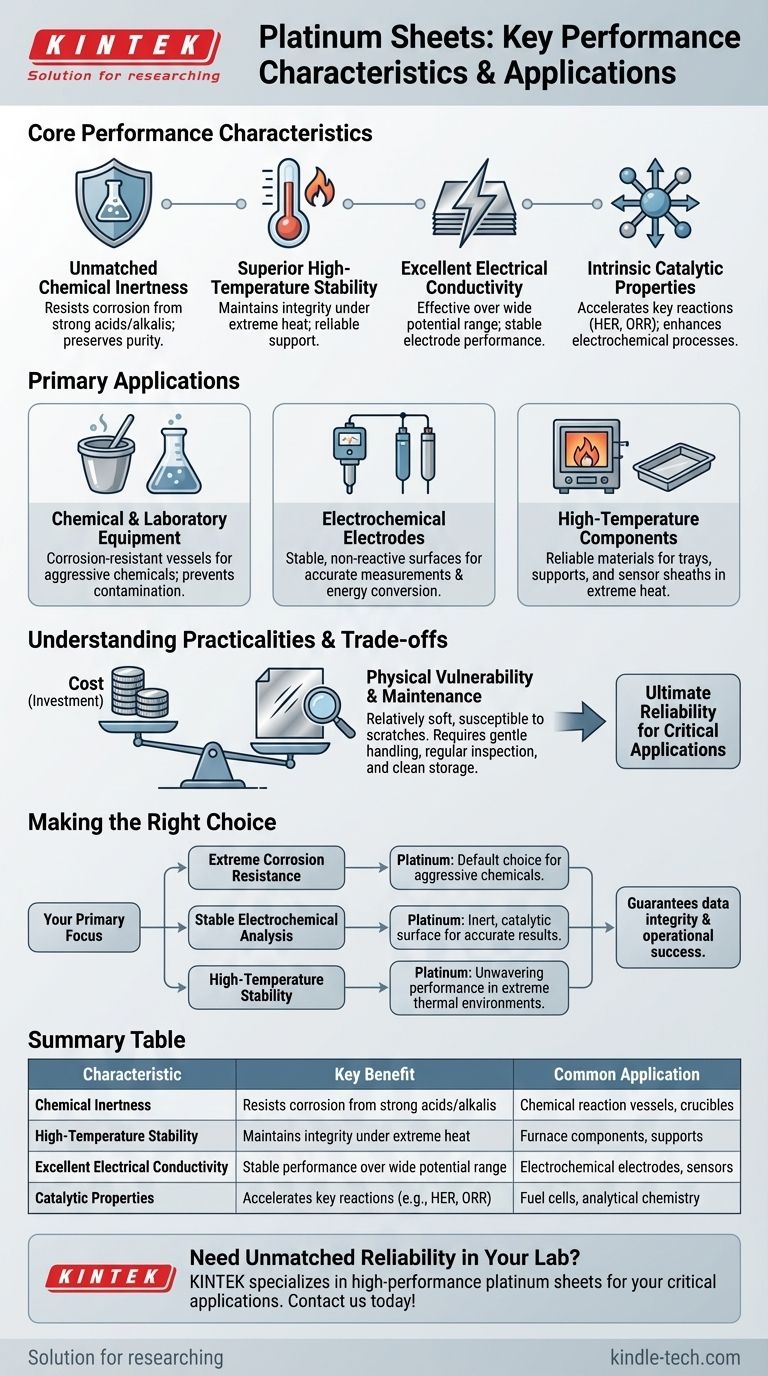¿Cuáles son las características clave de rendimiento y las aplicaciones de las láminas de platino? Fiabilidad inigualable para aplicaciones exigentes Guía Visual