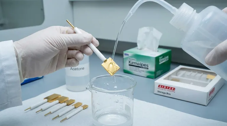 What general precaution should be taken regarding the electrolyte? Ensure Your Gold & Platinum Electrodes Stay Inert