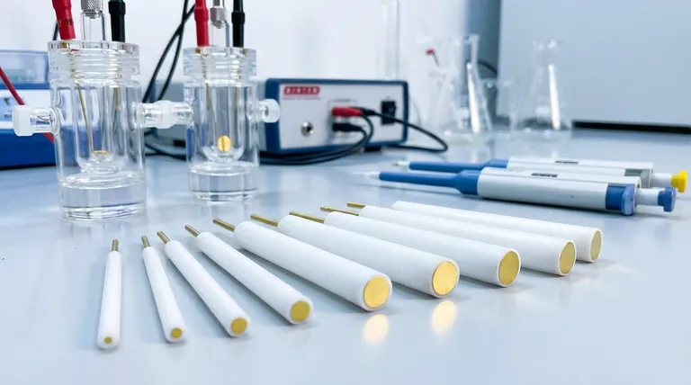 金ディスク電極の材質と純度について教えてください。電気化学分析における精度確保