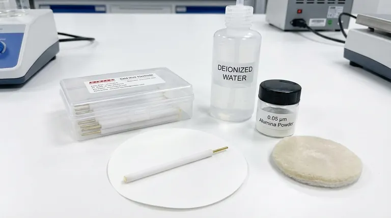 金盘电极的正确后处理和储存程序是什么?确保电化学数据的可靠性