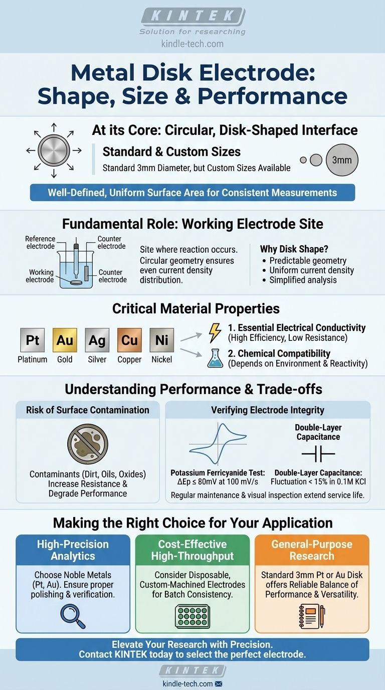 金属圆盘电极的典型形状和尺寸是多少？标准和定制尺寸指南 图解指南