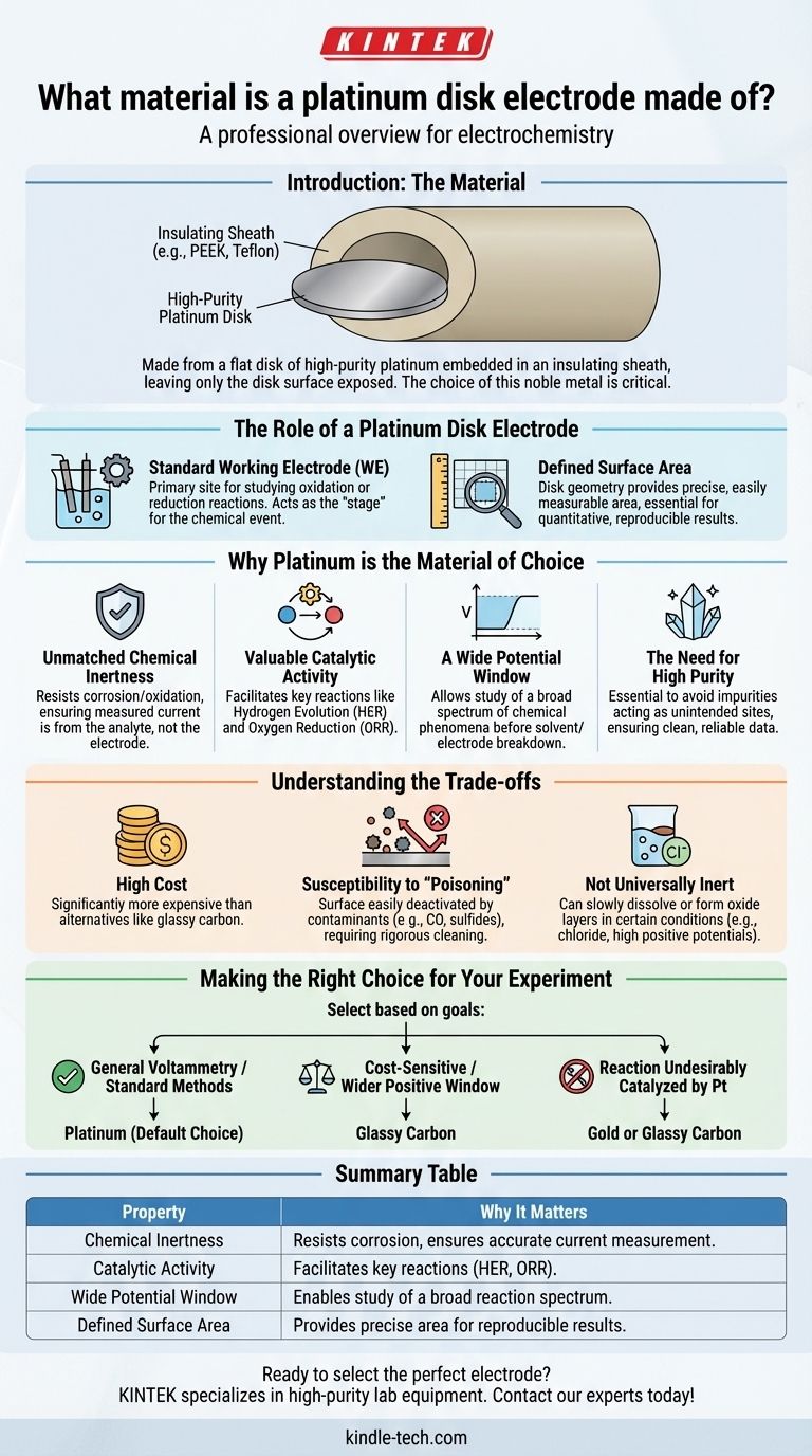 Di che materiale è fatto un elettrodo a disco di platino? La guida definitiva ai materiali degli elettrodi Guida Visiva