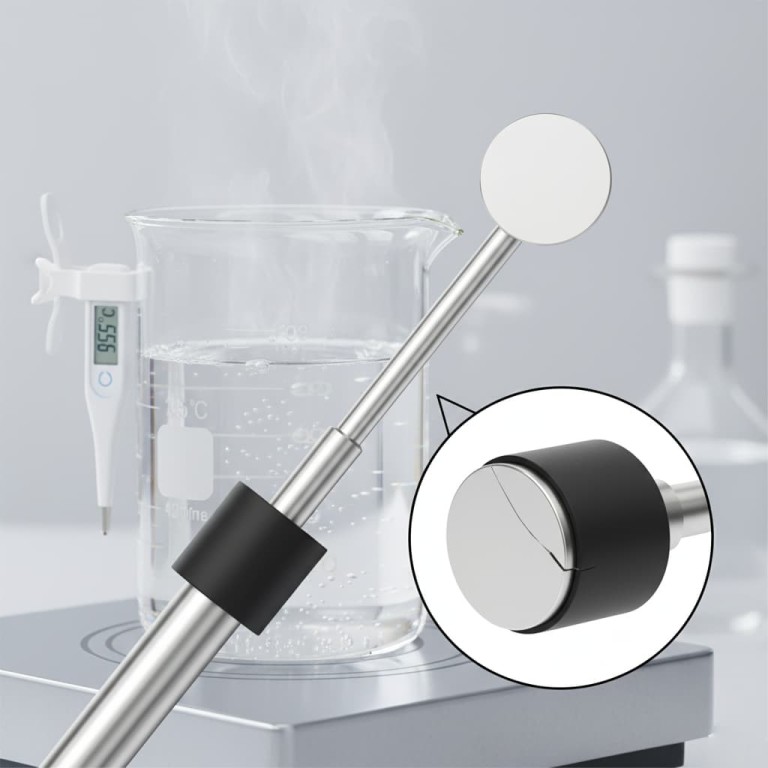 What are the temperature limitations for a platinum disk electrode? The Critical Factor is the Insulating Body