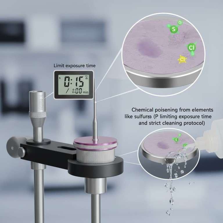 What can cause poisoning of a platinum disk electrode and how can it be prevented? Ensure Reliable Electrochemical Data
