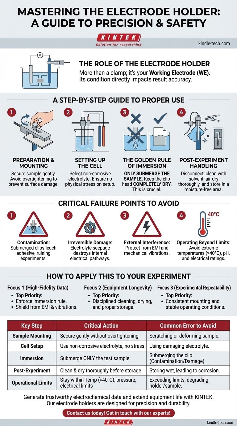实验中应如何使用电极夹？确保数据完整性的指南 图解指南