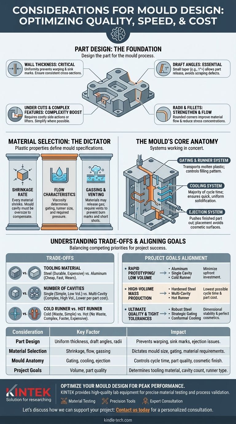 ما هي الاعتبارات لتصميم القالب؟ التحسين للجودة والسرعة والتكلفة دليل مرئي
