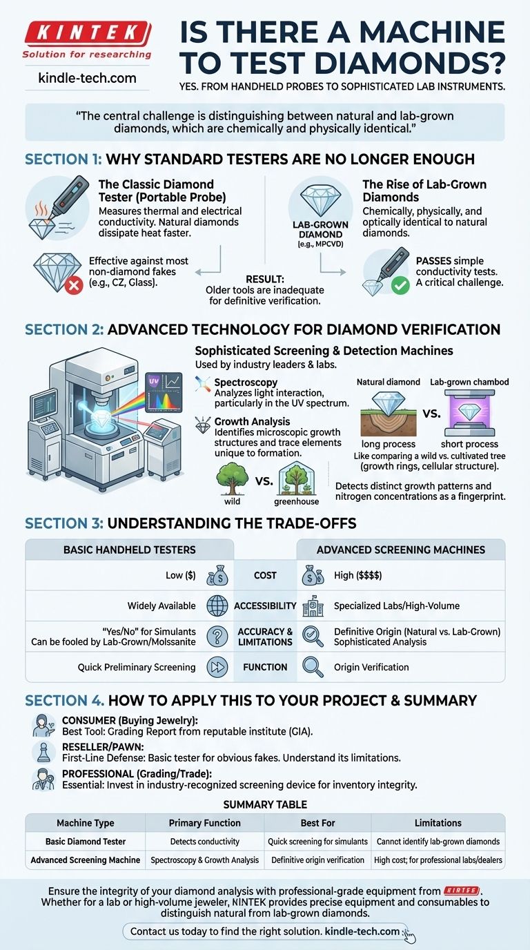 Is there a machine to test diamonds? A Guide to Modern Diamond Verification Technology Visual Guide