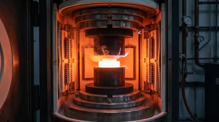 What physical process occurs to materials inside a vacuum hot pressing furnace? Achieve Full Densification for Superior Materials