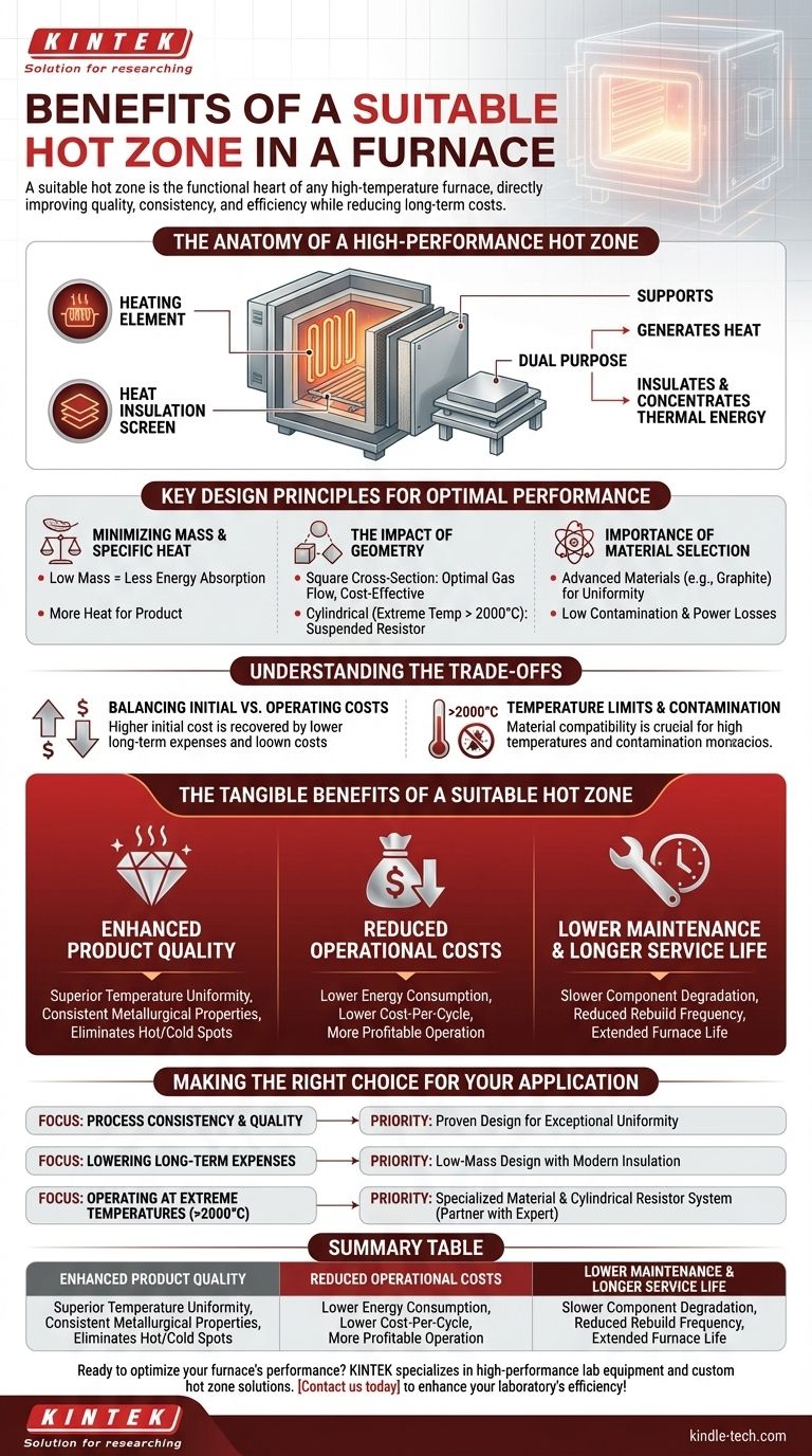 Quels sont les avantages d'utiliser une zone chaude appropriée dans un four ? Amélioration de l'efficacité et de la qualité des produits Guide Visuel