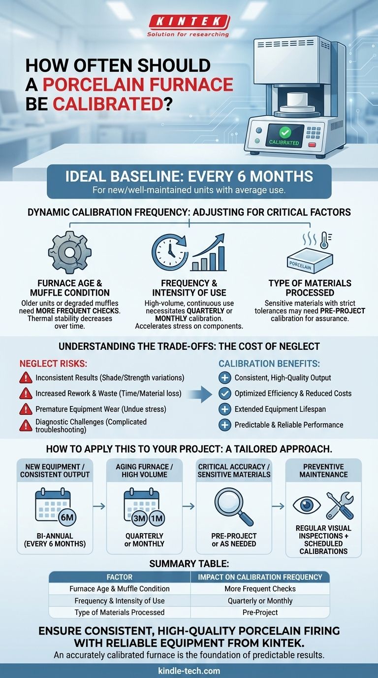 How often should a porcelain furnace be calibrated? Optimize Your Firing Schedule for Perfect Results Visual Guide