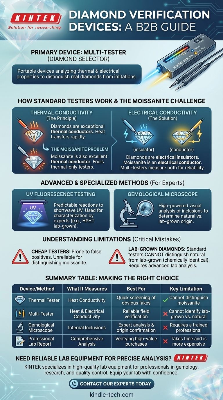用什么设备来测试真钻石？钻石检测仪与鉴定终极指南 图解指南