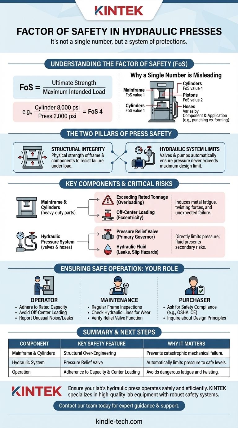 Quel est le facteur de sécurité d'une presse hydraulique ? C'est un système, pas un nombre unique Guide Visuel