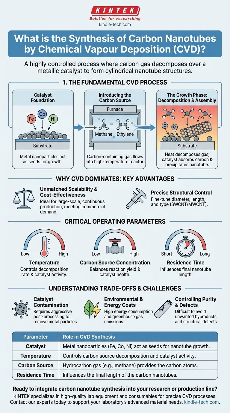 화학 기상 증착법을 이용한 탄소 나노튜브 합성이란 무엇인가요? 연구실을 위한 확장 가능한 생산 시각적 가이드