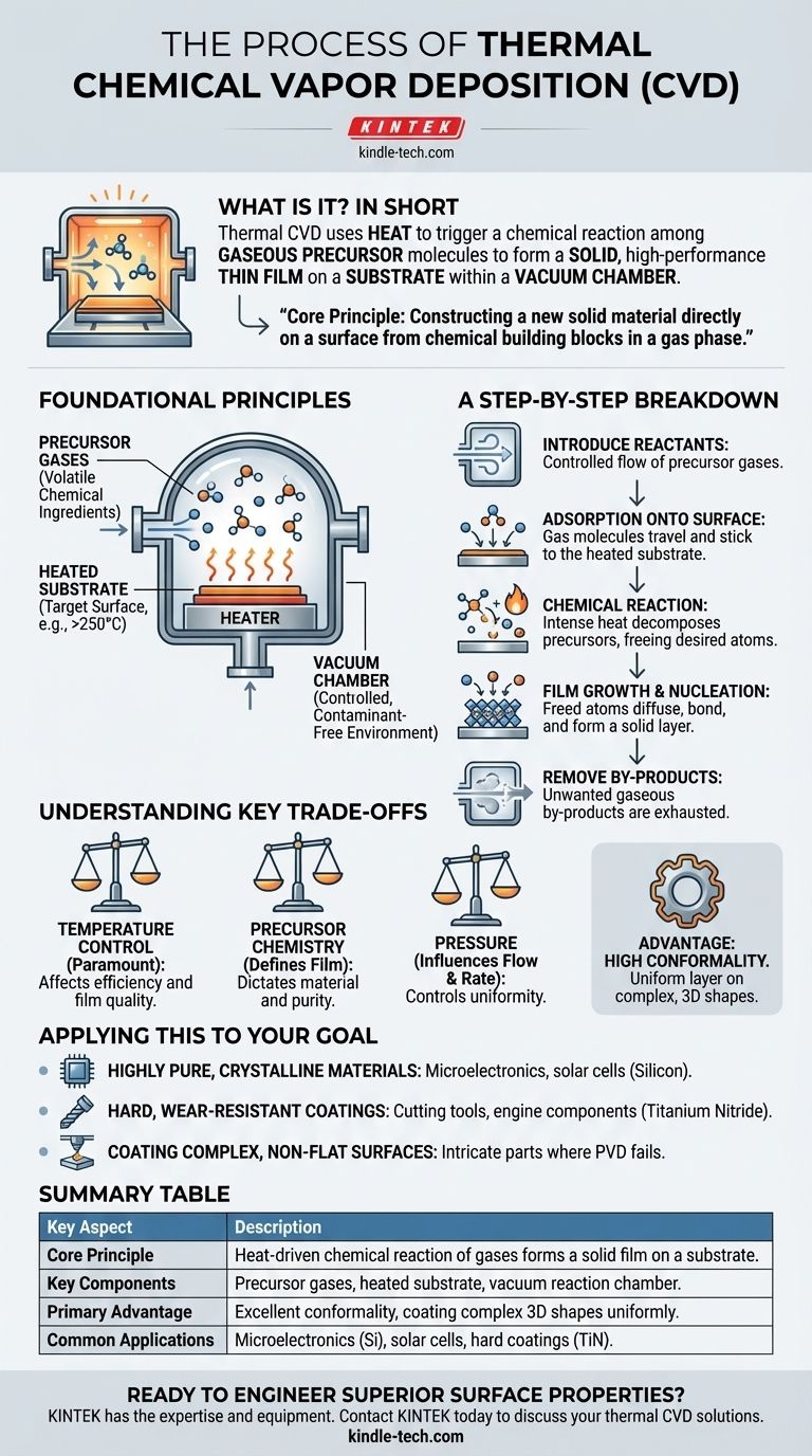 What is the process of thermal chemical vapor deposition? Build Superior Thin Films Layer by Layer Visual Guide