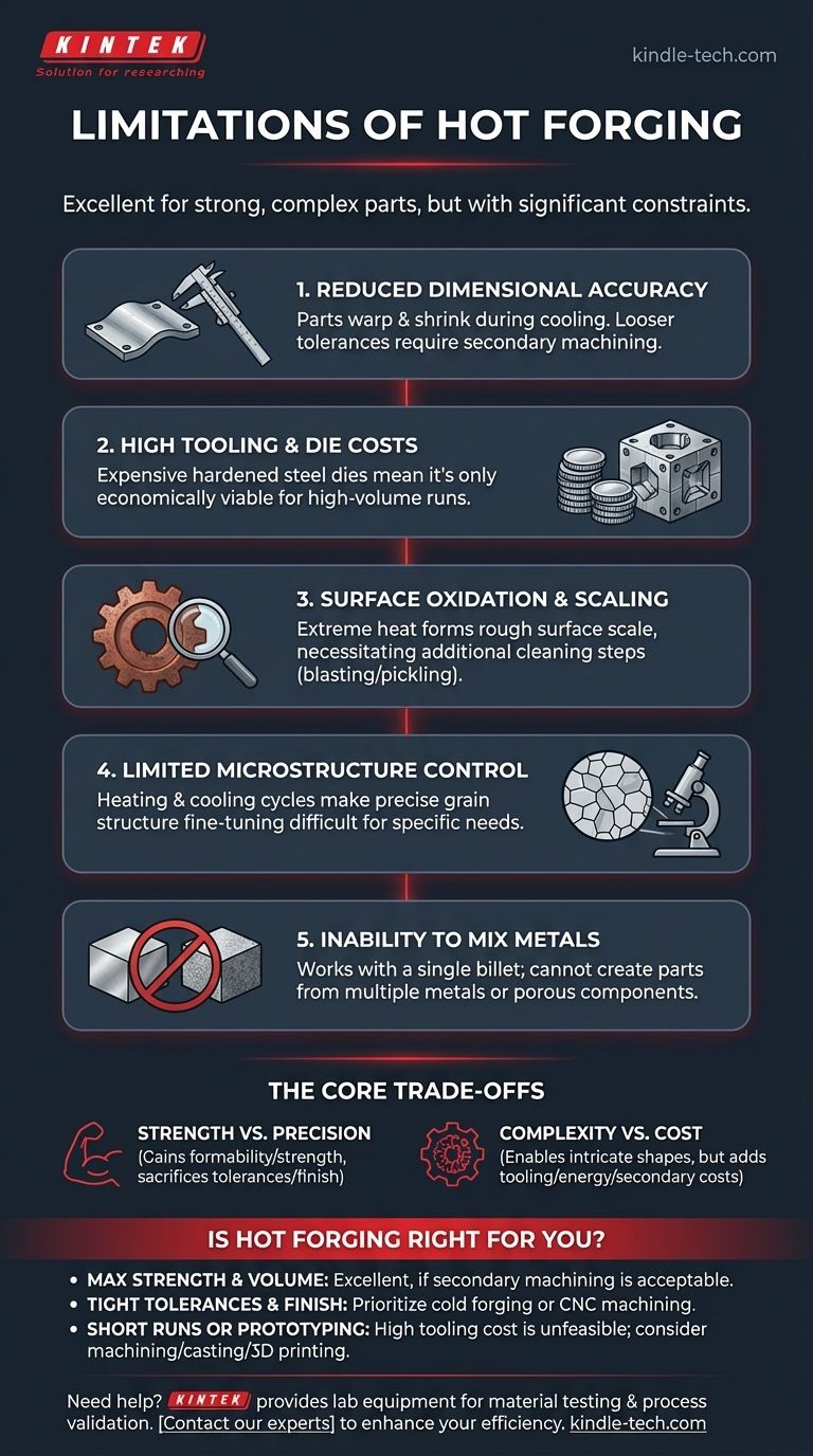 ما هي قيود الحدادة الساخنة؟ المقايضات الرئيسية في القوة والدقة دليل مرئي
