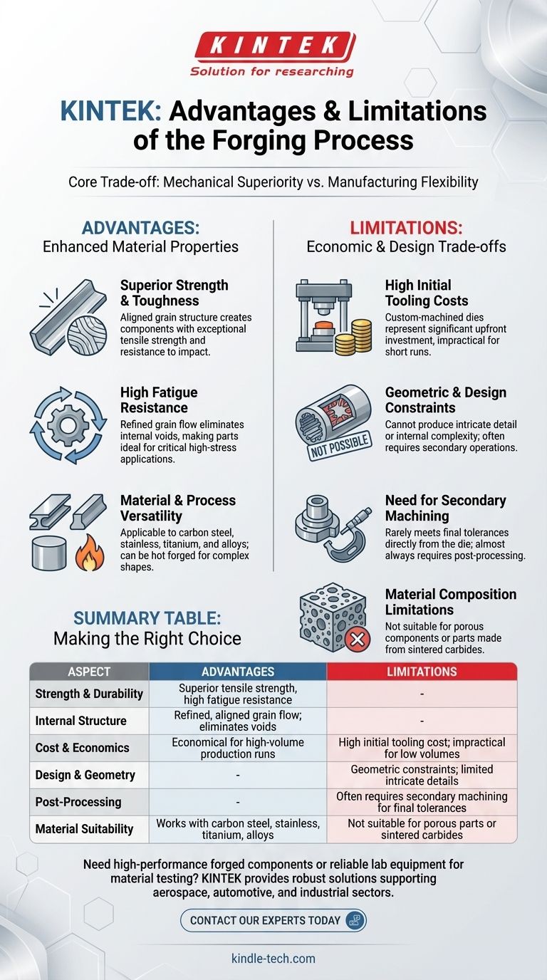 ما هي مزايا وعيوب عملية الحدادة؟ تعظيم القوة مقابل مرونة التصنيع دليل مرئي