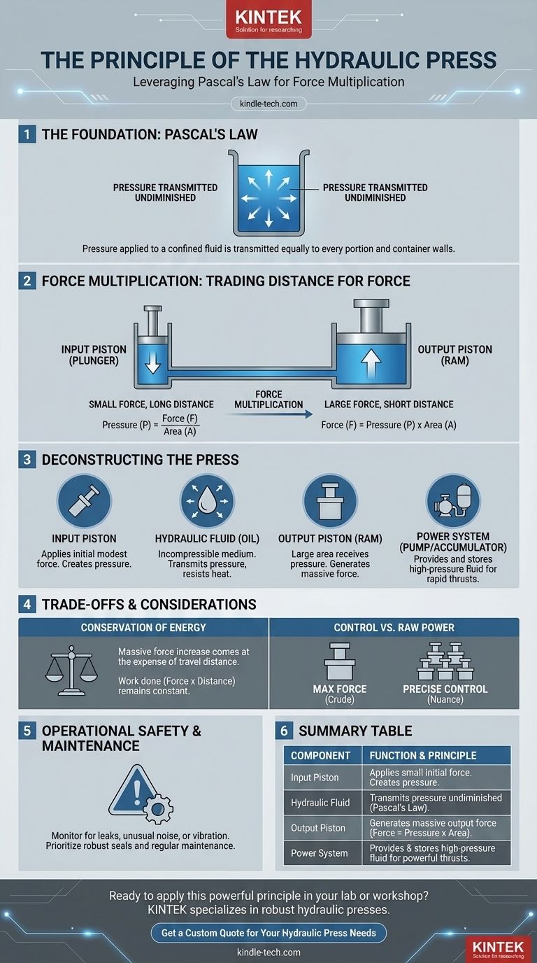 Was ist das Prinzip der hydraulischen Presse? Pascals Gesetz für massive Kräfte nutzen Visuelle Anleitung