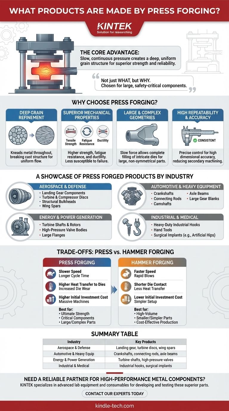 压锻件制造哪些产品？航空航天、汽车和能源领域的高强度部件 图解指南