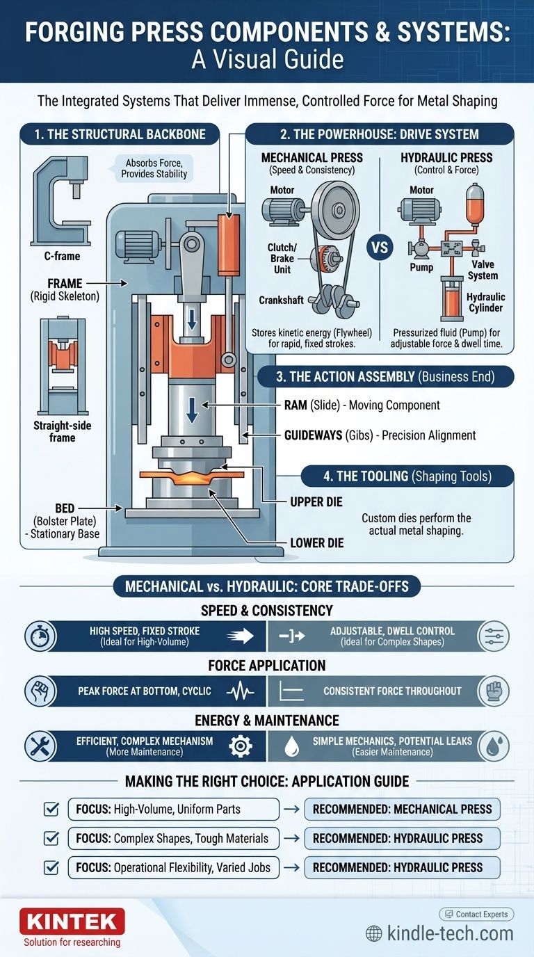 Quali sono i componenti di una pressa per forgiatura? Comprendere i sistemi fondamentali per la formatura dei metalli Guida Visiva