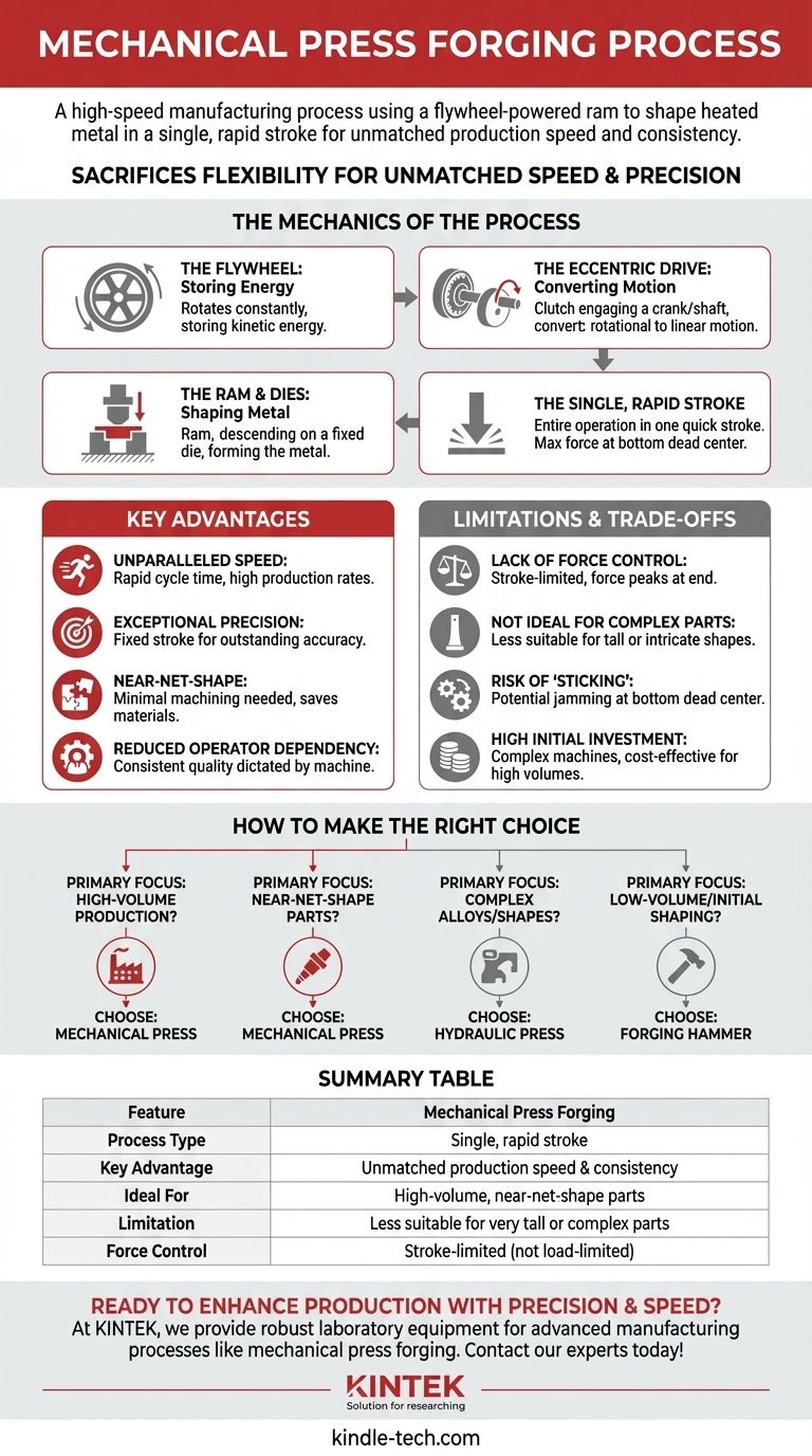 ما هي عملية الحدادة بالكبس الميكانيكي؟ دقة عالية السرعة للإنتاج الضخم دليل مرئي