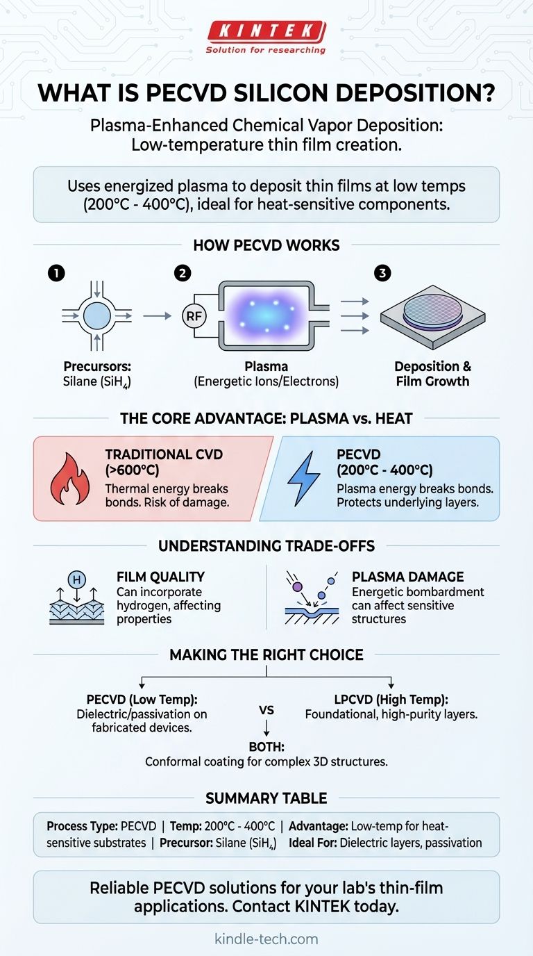 什么是PECVD硅沉积？实现低温、高质量薄膜 图解指南