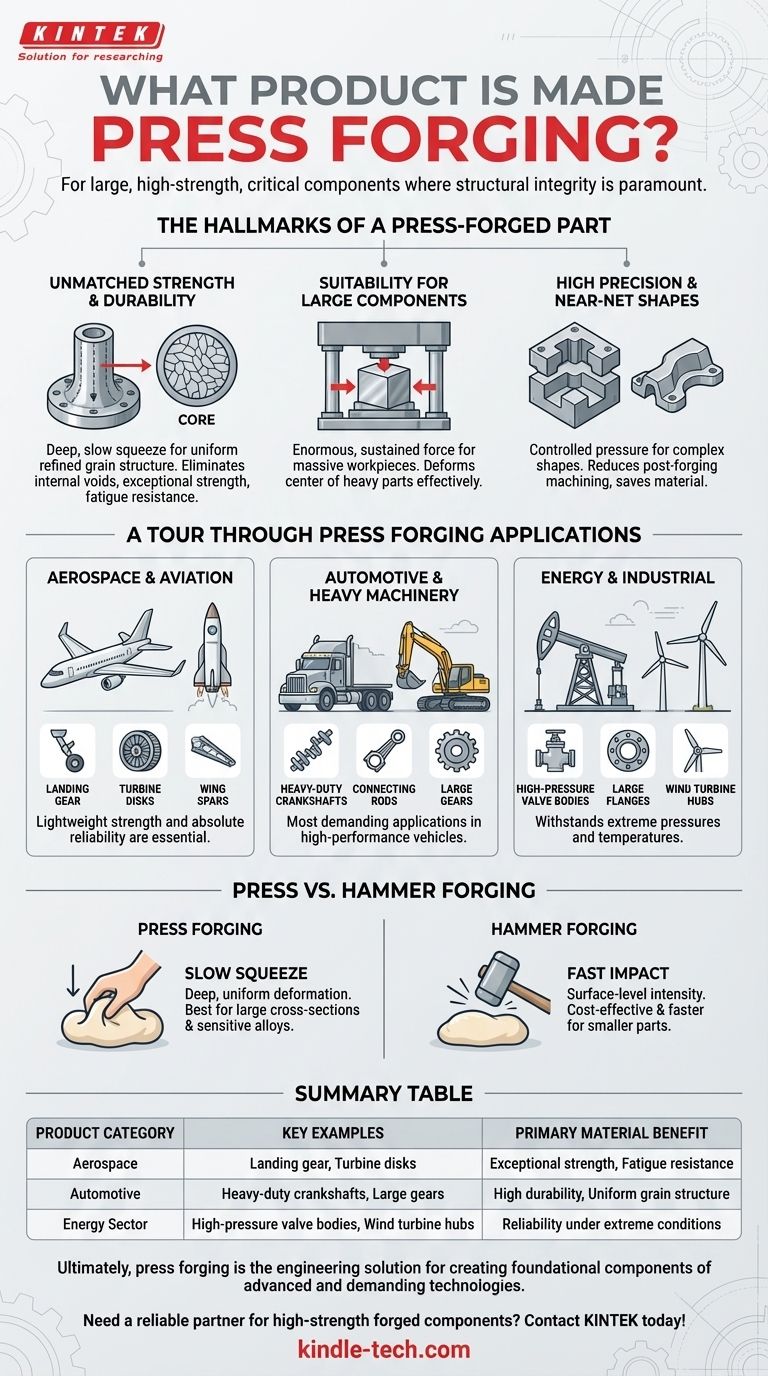 Quali prodotti vengono realizzati tramite la forgiatura a pressione? Produzione di componenti critici per l'aerospaziale, l'automotive e l'energia Guida Visiva