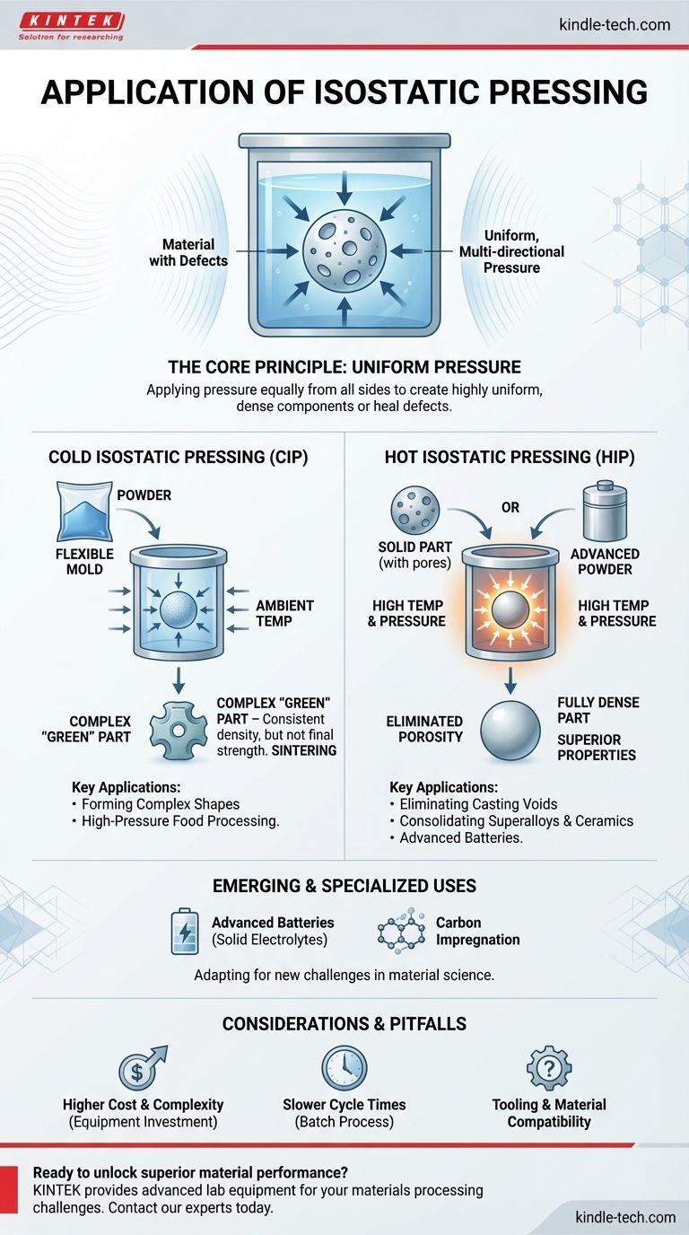 Quelle est l'application du pressage isostatique ? Atteindre une densité uniforme dans les composants haute performance Guide Visuel