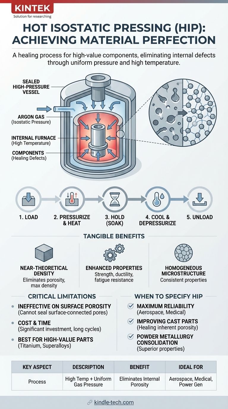 Quel est le processus de matériau HIP ? Atteindre une densité et une fiabilité quasi parfaites Guide Visuel