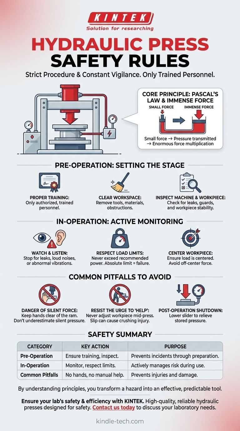 Quelles sont les règles de sécurité lors de l'utilisation d'une presse hydraulique ? Directives essentielles pour une opération sécurisée Guide Visuel