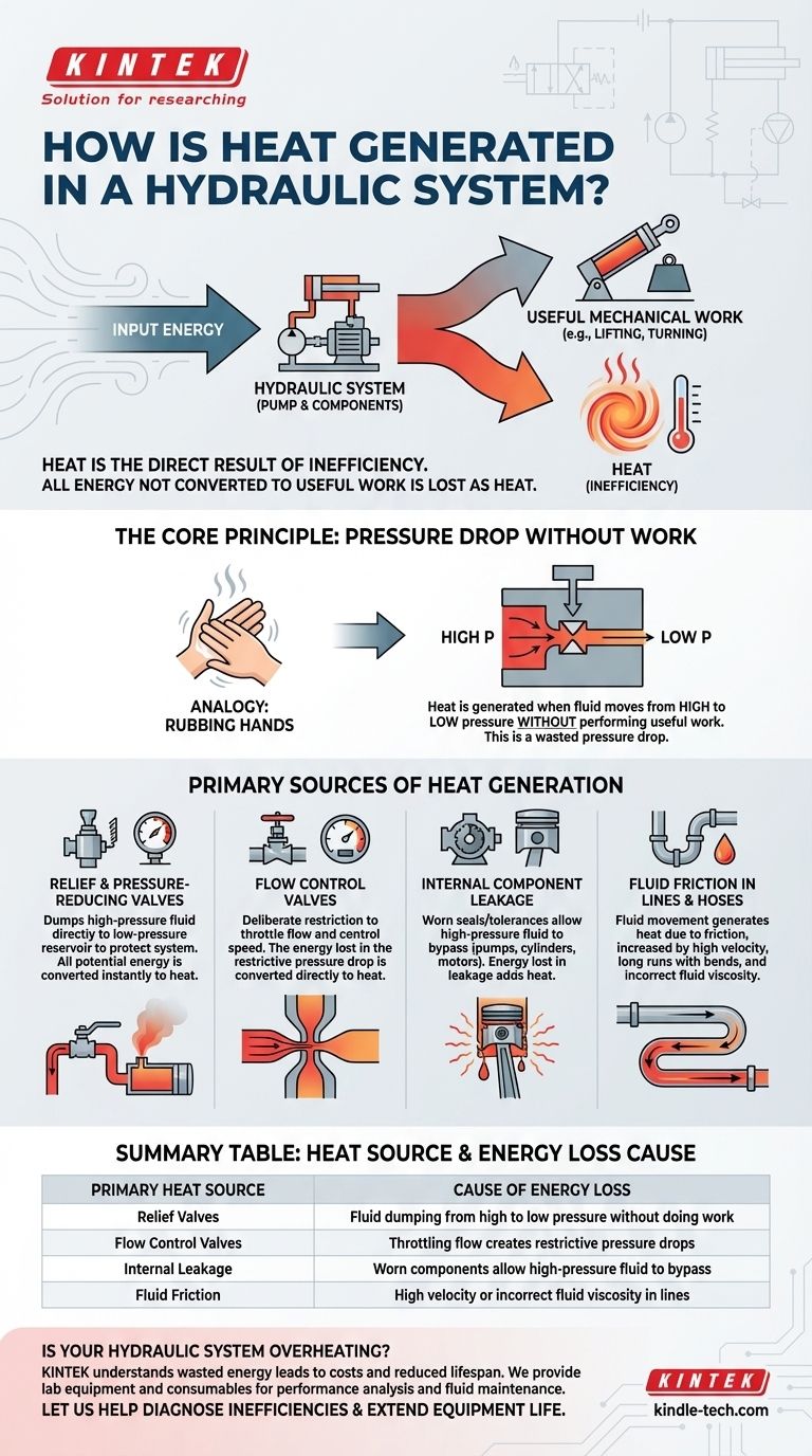 유압 시스템에서 열은 어떻게 발생하나요? 효율성을 위한 에너지 손실 식별 및 관리 시각적 가이드