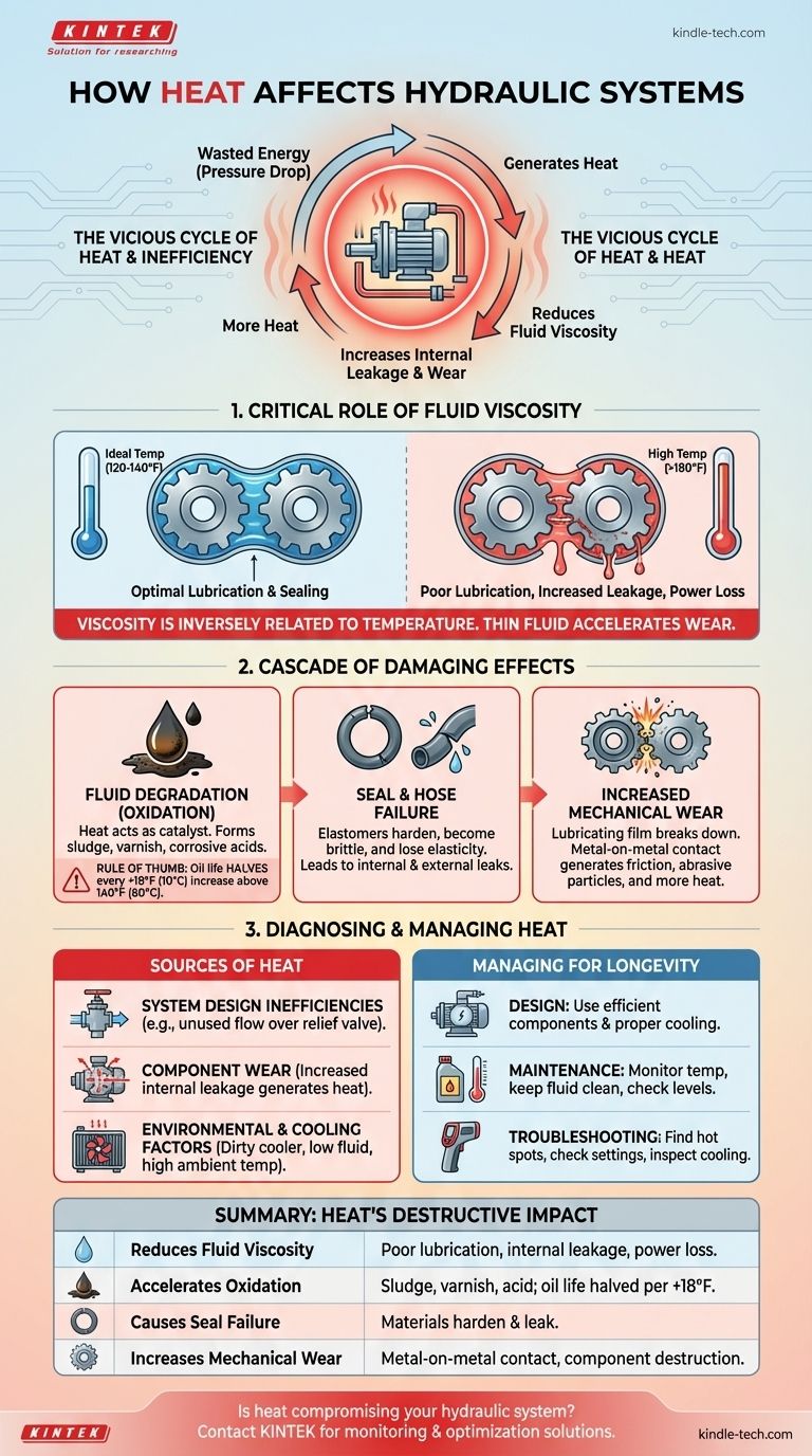 كيف يؤثر الحرارة على النظام الهيدروليكي؟ القاتل الصامت للأداء والموثوقية دليل مرئي