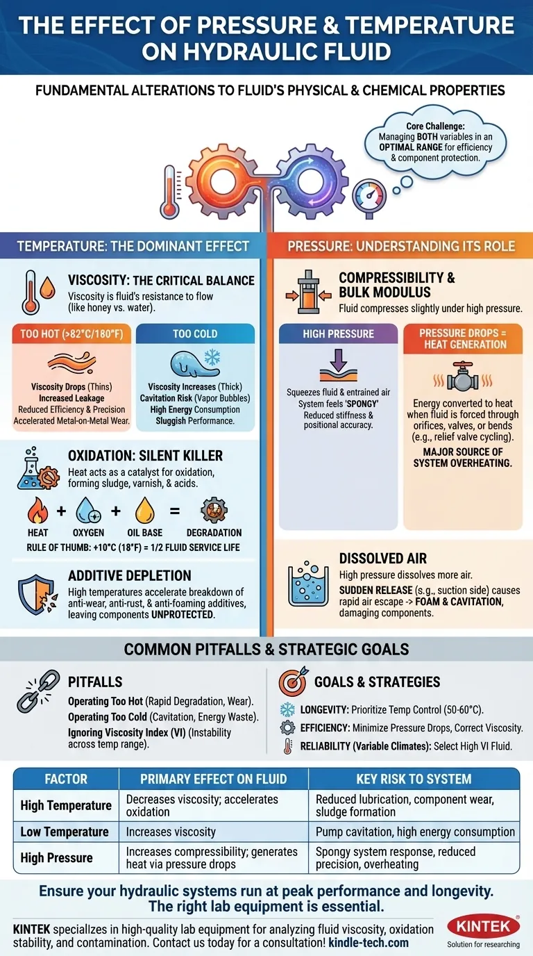 Как давление и температура влияют на гидравлическую жидкость? Оптимизируйте производительность вашей системы Визуальное руководство