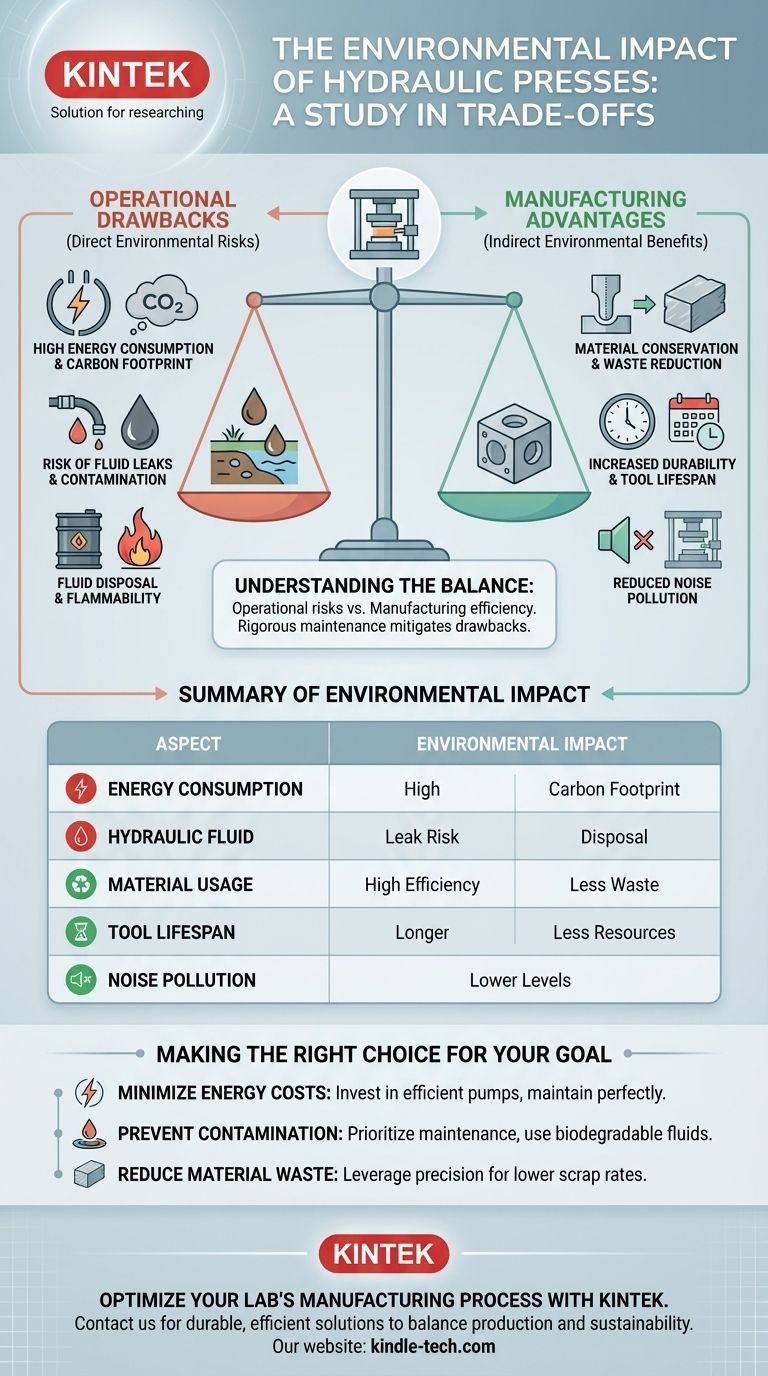 Как гидравлический пресс влияет на окружающую среду? Сопоставление энергопотребления и эффективности производства Визуальное руководство