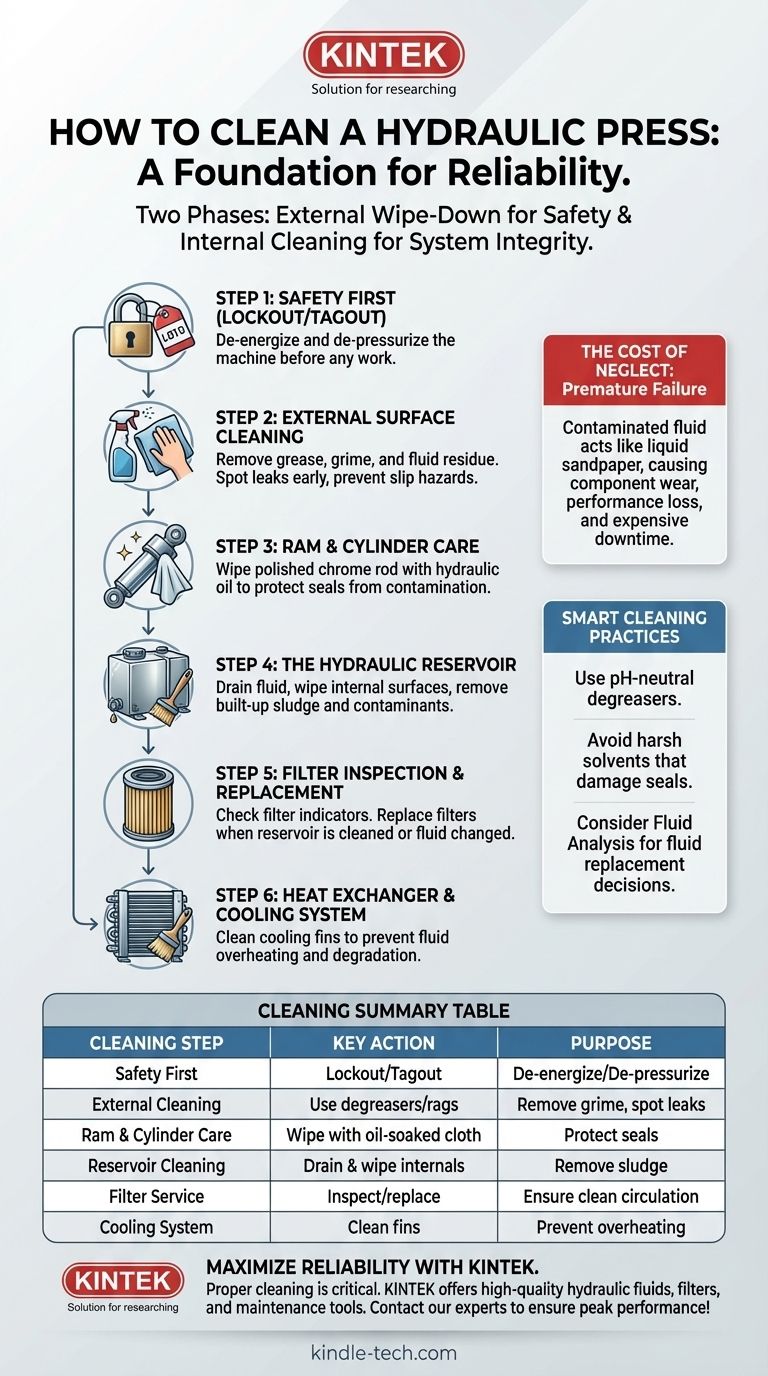 كيفية تنظيف مكبس هيدروليكي؟ دليل خطوة بخطوة لمنع التوقف المكلف عن العمل دليل مرئي