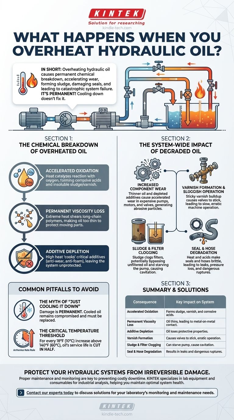 What happens when you overheat hydraulic oil? Prevent Costly System Failure and Damage Visual Guide