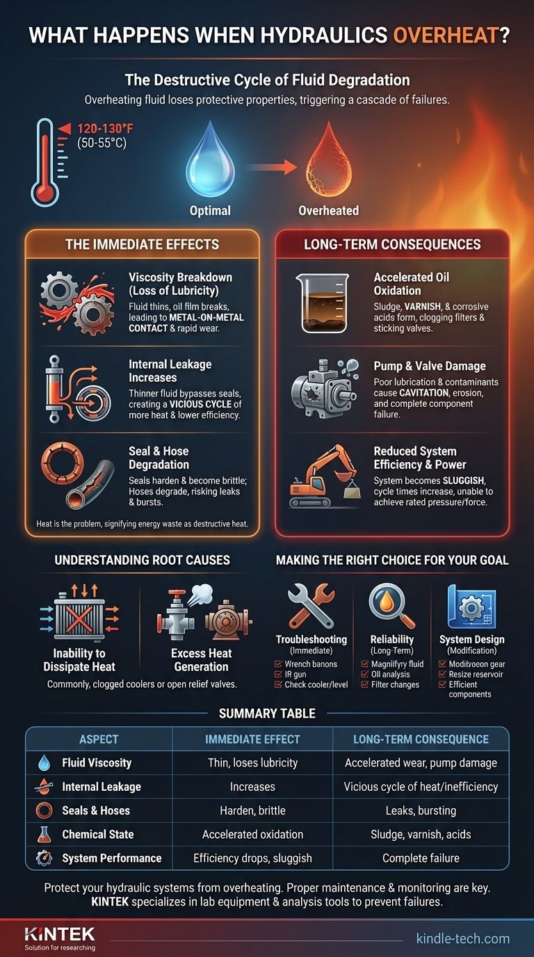 ¿Qué sucede cuando los sistemas hidráulicos se sobrecalientan? Prevenga fallas catastróficas del sistema y costosos tiempos de inactividad Guía Visual