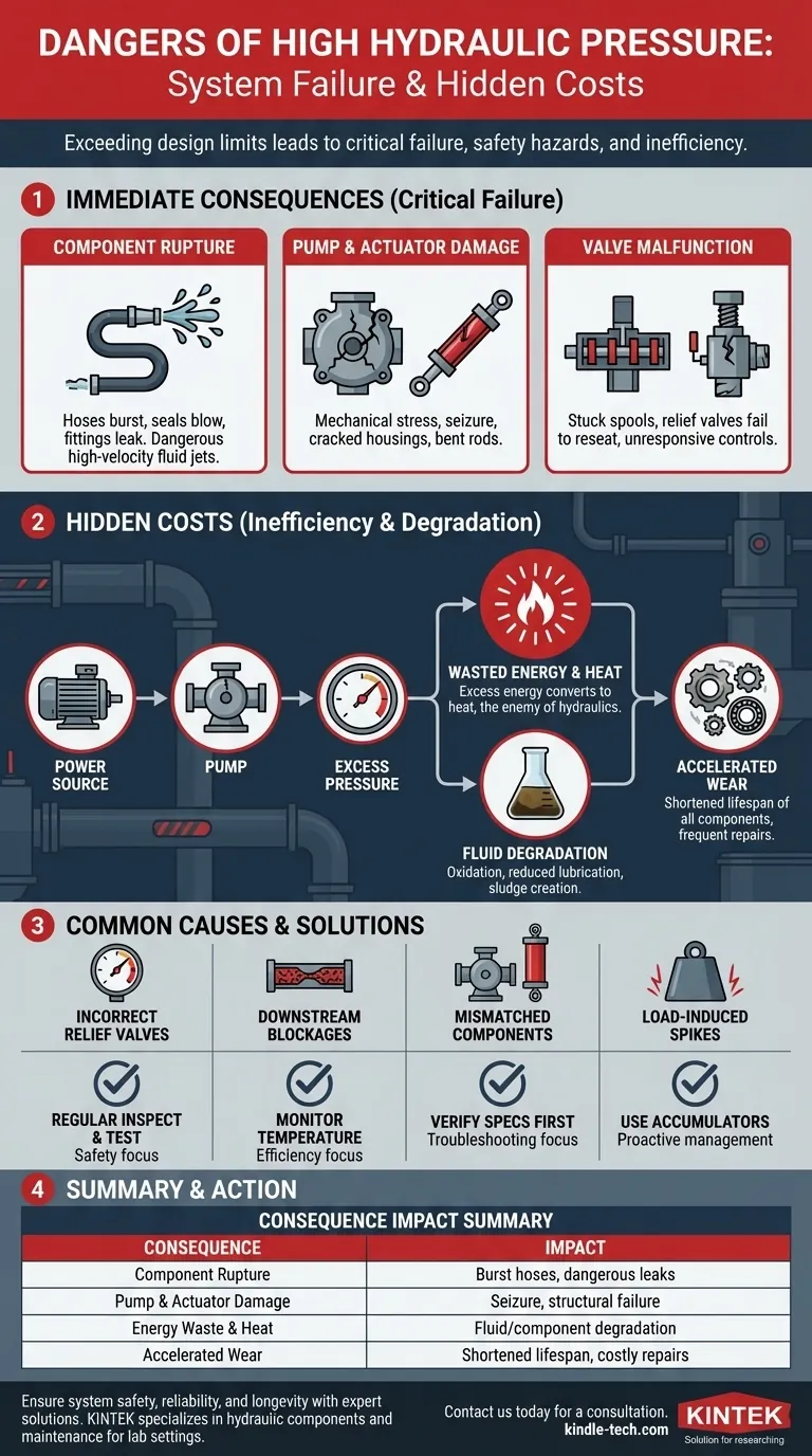 Was passiert, wenn der hydraulische Druck zu hoch ist? Verhindern Sie katastrophales Systemversagen und Ausfallzeiten Visuelle Anleitung