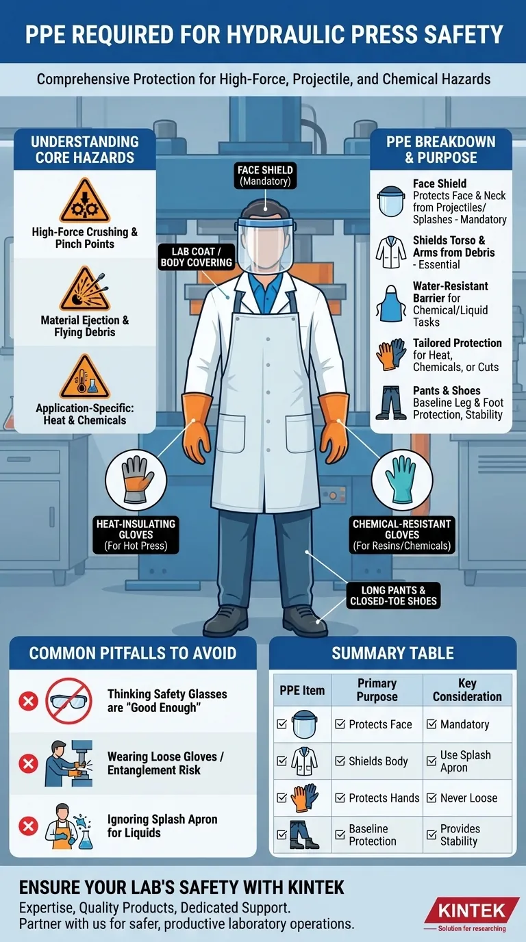 操作液压机需要哪些个人防护装备（PPE）？高强度操作的必备安全装备 图解指南